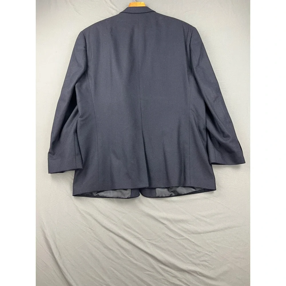 Lauren Ralph Lauren Blazer Mens 48 Navy Blue Good Paisley Lining Sport Coat